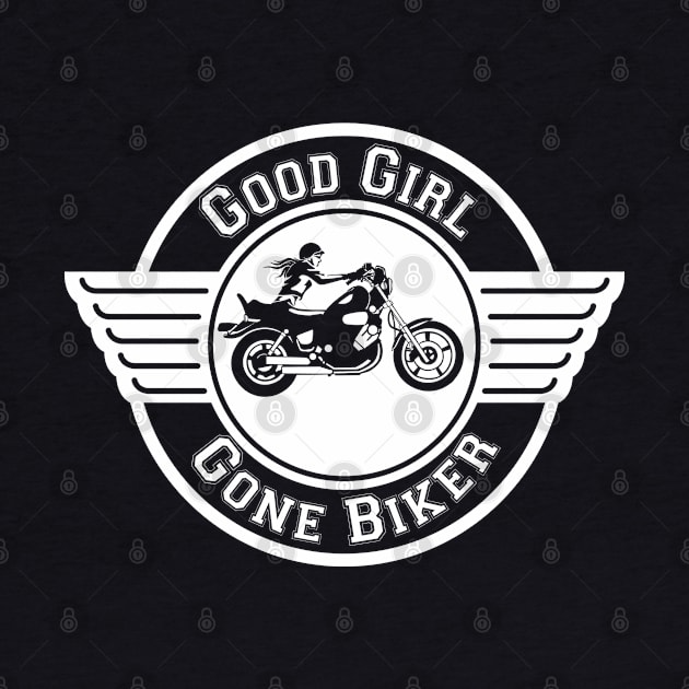 Good Girl Gone Biker Invert by SlackerTees